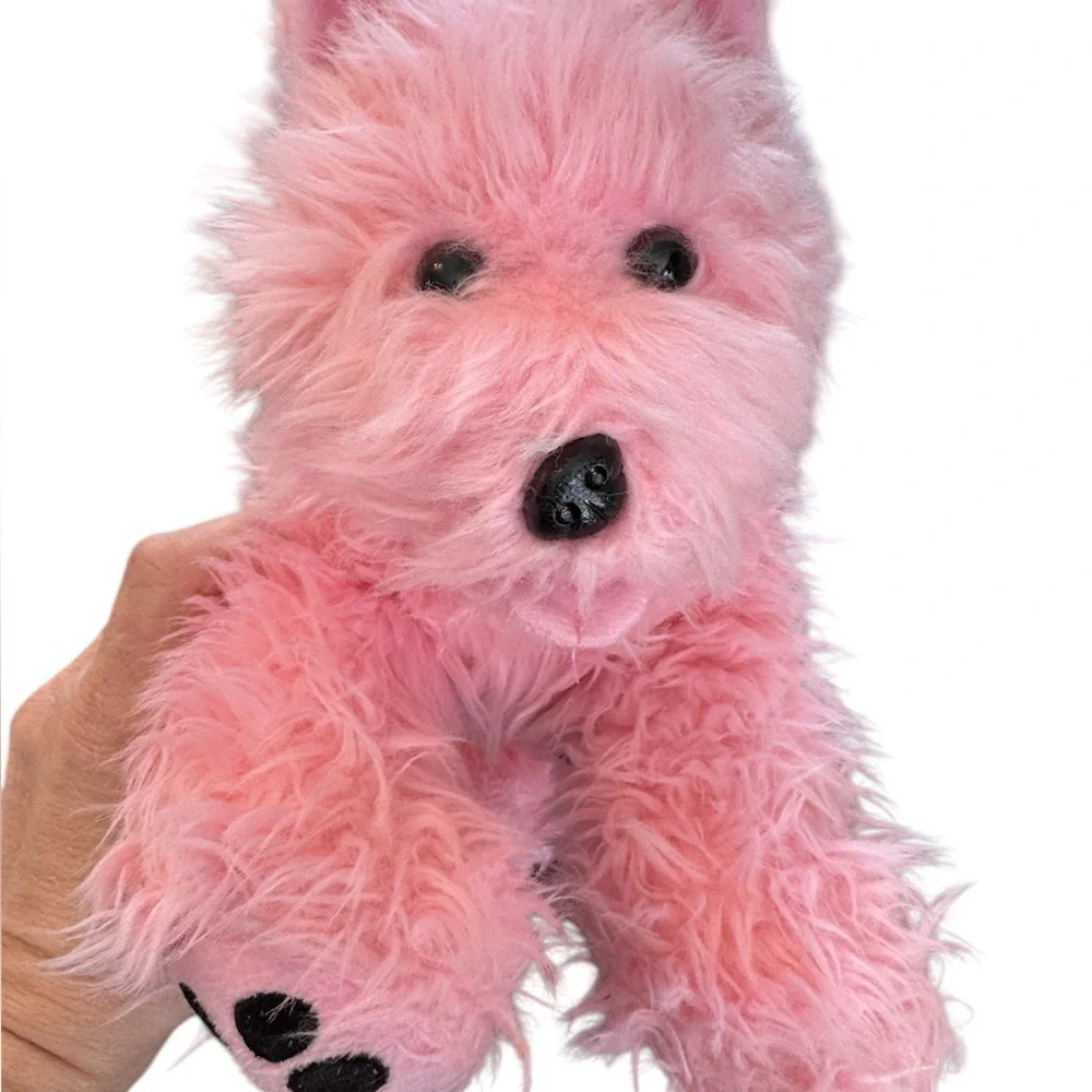 Retired Pink Terrier Build-a-Bear ‘Darling Doggie’ with Collar- Size 16”